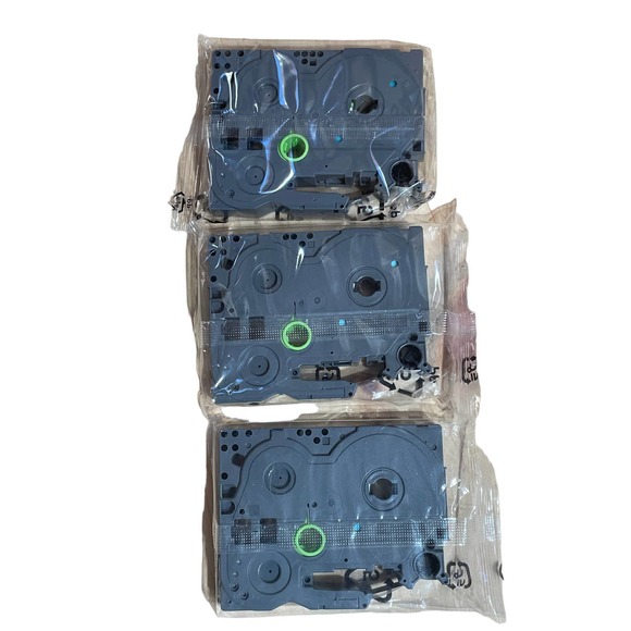 Brother Office 3 Pack Brother Label Maker Tape Tze31 12mm Black Ink